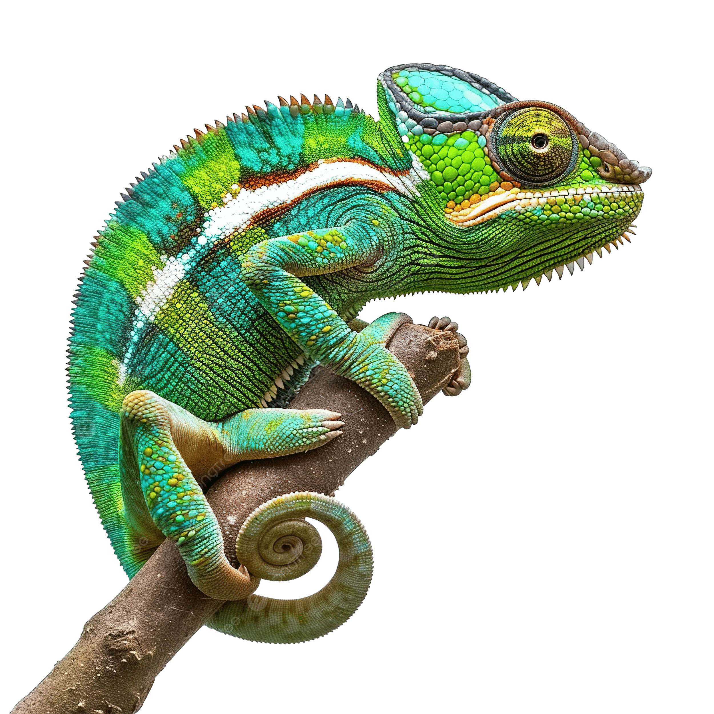 Kameleon on a branch